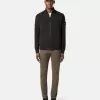 Sweatshirt mit aufgesetzten Taschen und Reißverschluss