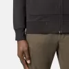Sweatshirt mit aufgesetzten Taschen und Reißverschluss