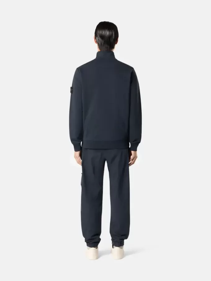 Sweatshirt mit aufgesetzten Taschen und Reißverschluss