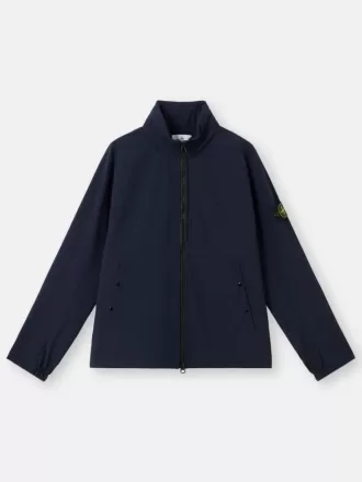 Wind- und wasserabweisende Jacke mit verdeckter Kapuze